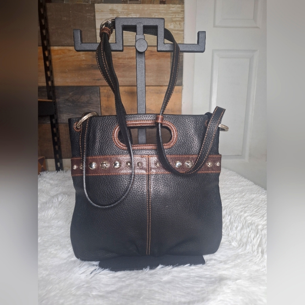 Brighton Black and Brown Women's Crossbody Bag